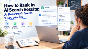 Beginner’s guide to ranking in AI search results with practical SEO strategies